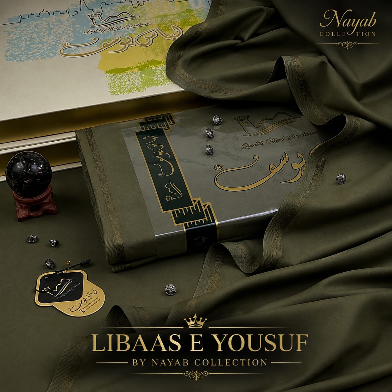 Libaas e Yousuf by MENS PREMIUM  Nayab Collection  Designed for tradition , Style , Softness & Luxurious