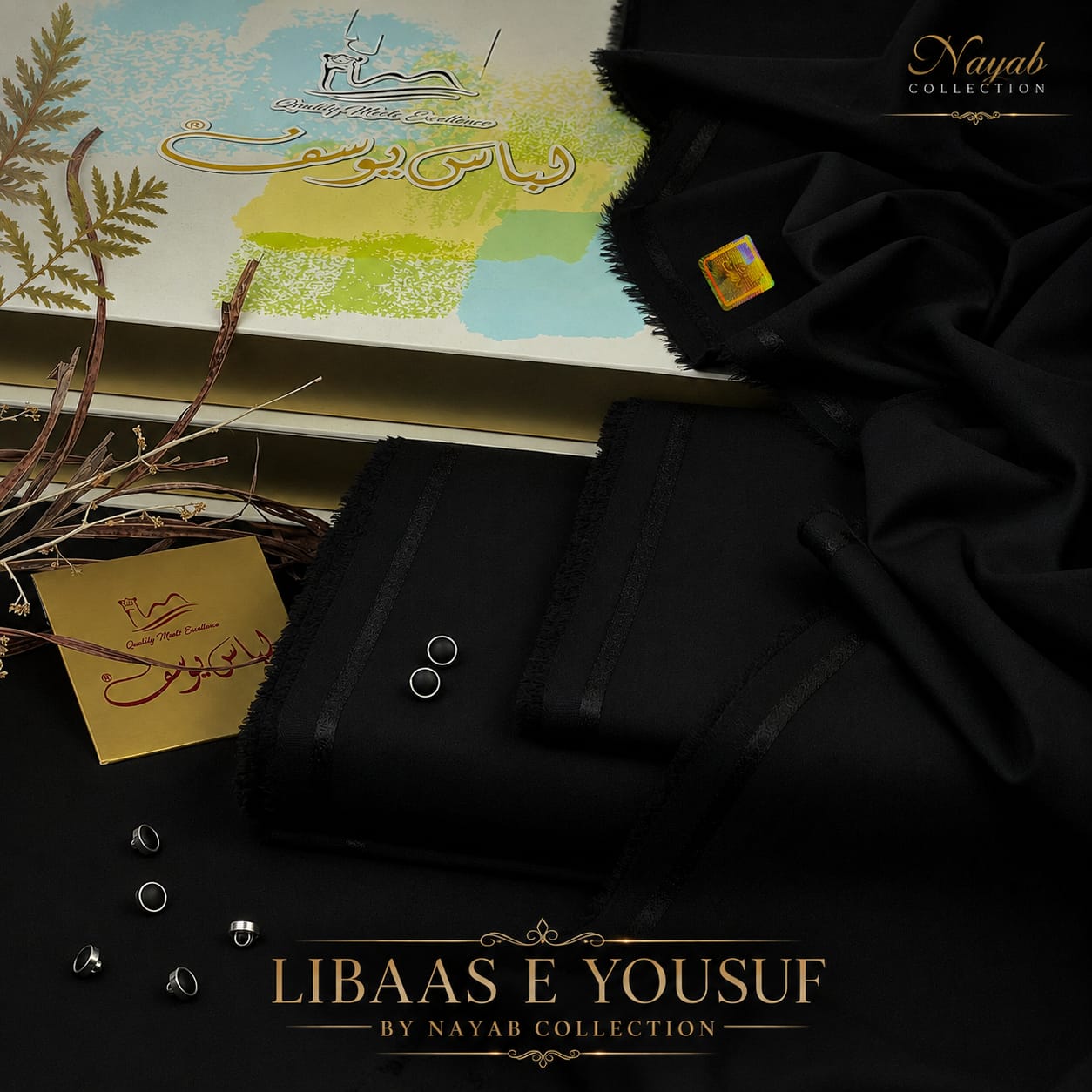 Libaas e Yousuf by MENS PREMIUM  Nayab Collection  Designed for tradition , Style , Softness & Luxurious