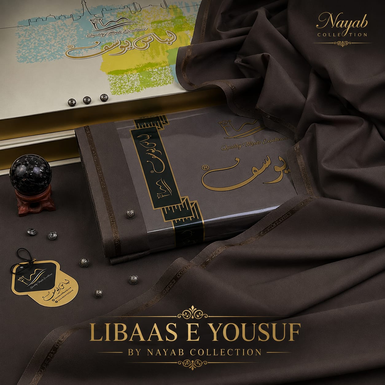 Libaas e Yousuf by MENS PREMIUM  Nayab Collection  Designed for tradition , Style , Softness & Luxurious